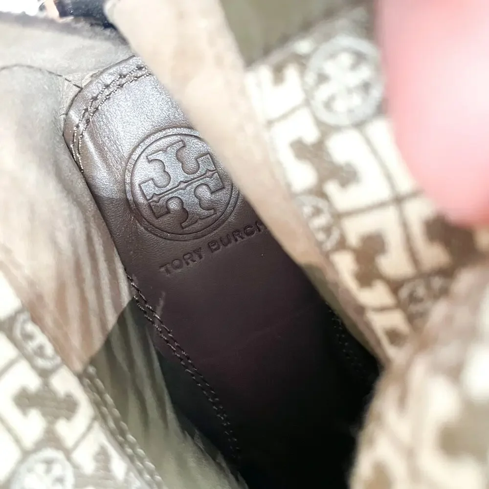 Tory Burch Simone Over the Knee Boots Brown Suede Flat Riding Sz 6